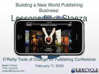 Building a New World Publishing Business: Lessons from Stanza