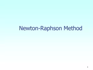 Newton-Raphson Method