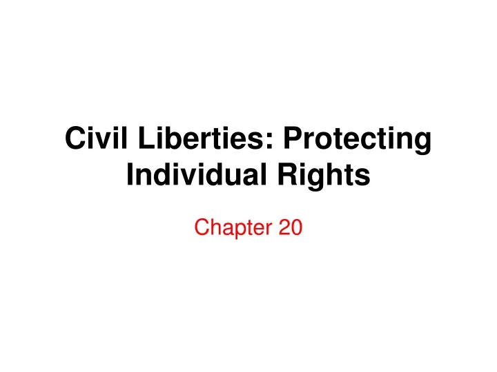 civil liberties protecting individual rights
