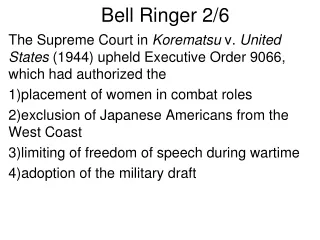Bell Ringer 2/6