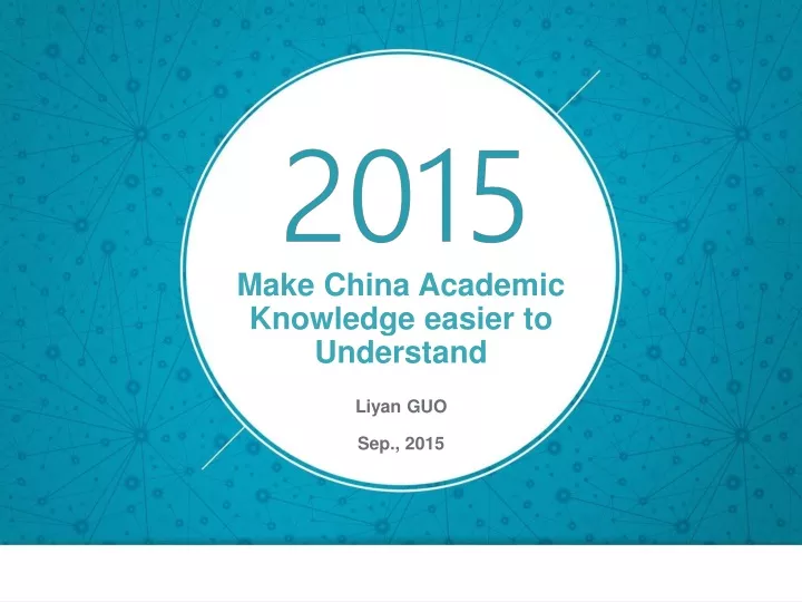 make china academic knowledge easier to understand