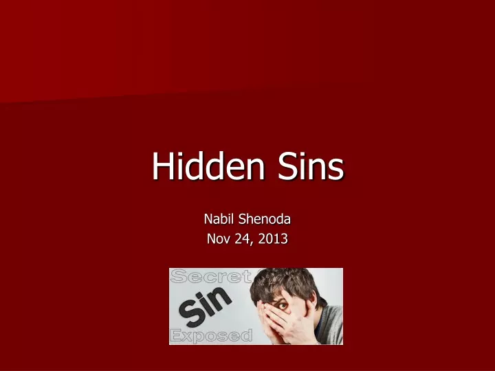 hidden sins nabil shenoda nov 24 2013