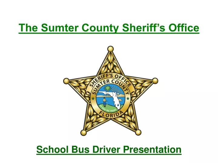 the sumter county sheriff s office