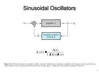 Sinusoidal Oscillators