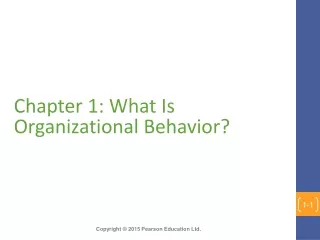 Chapter 1: What Is Organizational Behavior?