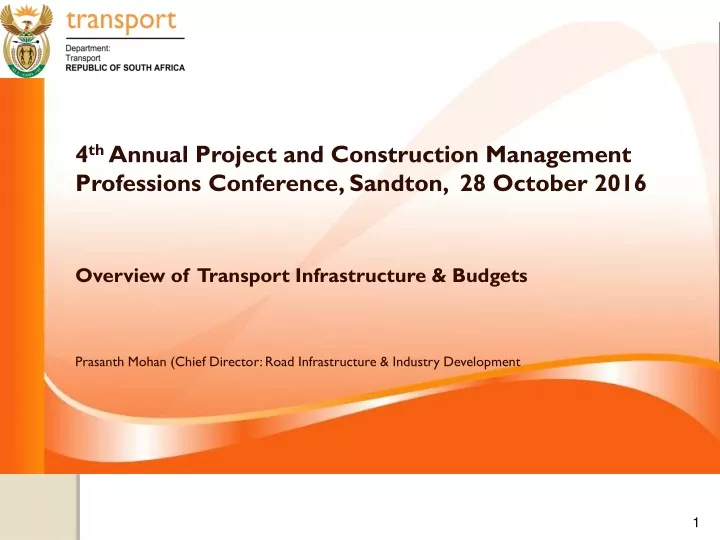 4 th annual project and construction management