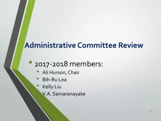 Administrative Committee Review