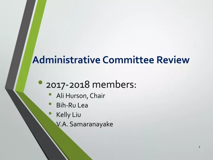 administrative committee review