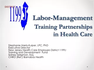 Labor-Management Training Partnerships in Health Care
