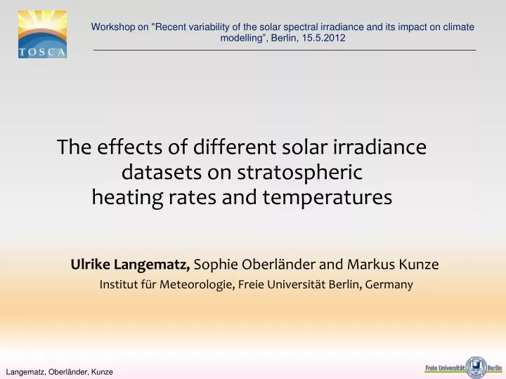 workshop on recent variability of the solar