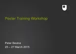 Poster Training Workshop - slide 1
