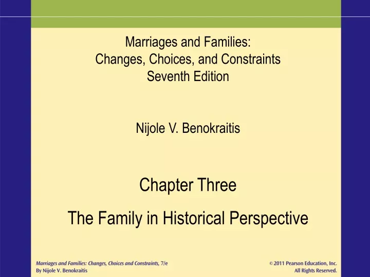 marriages and families changes choices