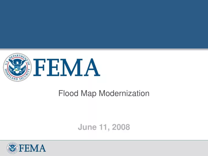 flood map modernization