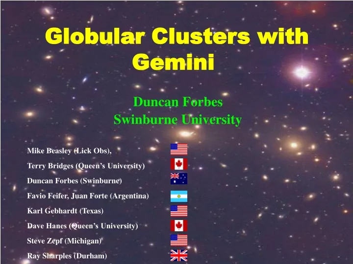 globular clusters with gemini