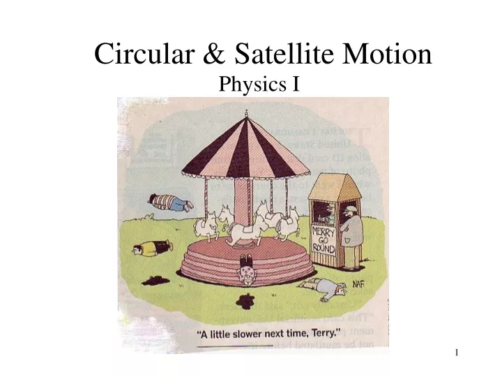 circular satellite motion