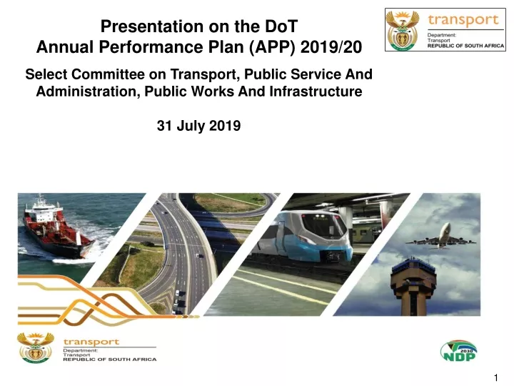 presentation on the dot annual performance plan