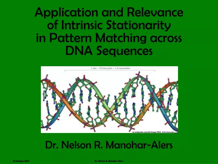application and relevance of intrinsic stationarity in pattern matching across dna sequences