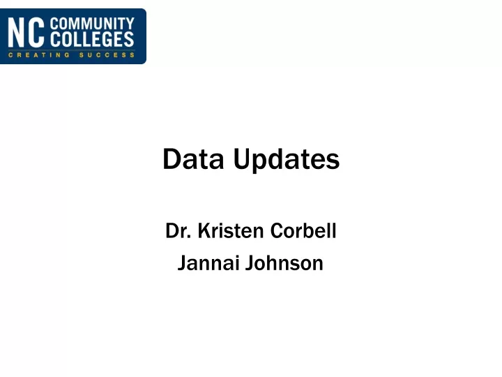 data updates