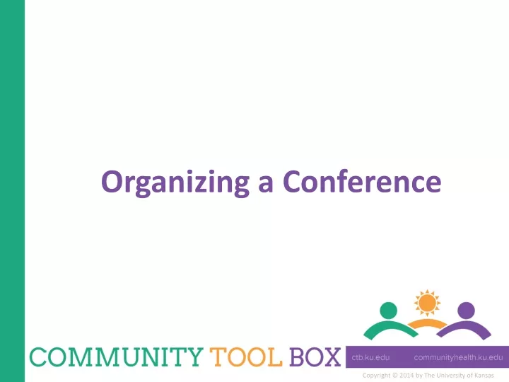 organizing a conference