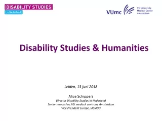 Disability Studies &amp; Humanities