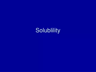 Solublility