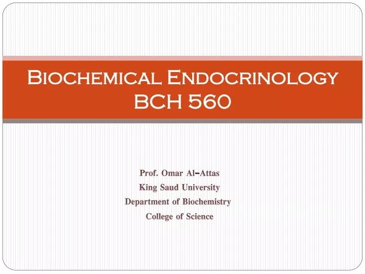 biochemical endocrinology bch 560
