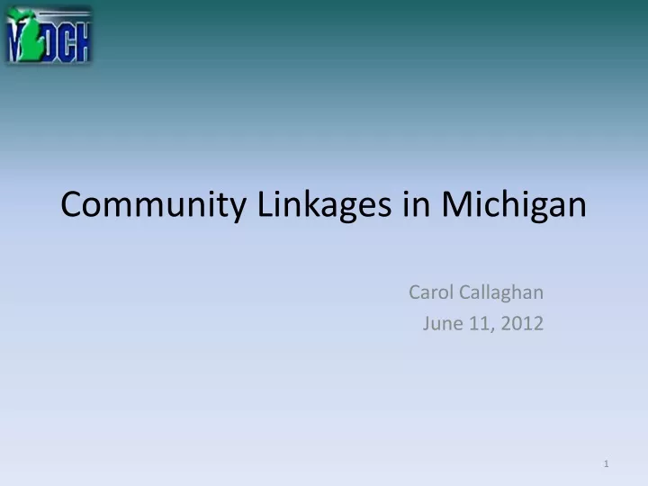 community linkages in michigan
