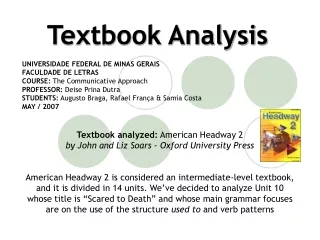 Textbook Analysis