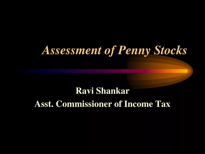 assessment of penny stocks