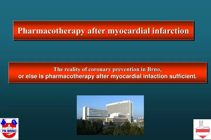 pharmacotherapy after myocardial infarction