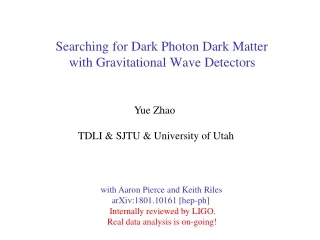 Yue Zhao   TDLI &amp; SJTU &amp; University of Utah