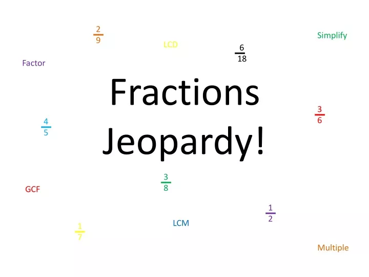 fractions jeopardy