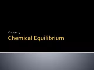 Chemical Equilibrium