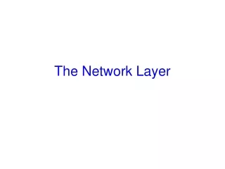 The Network Layer