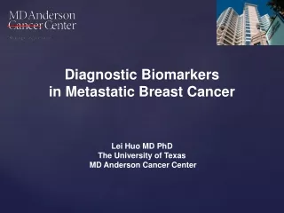 Diagnostic Biomarkers  in Metastatic Breast Cancer