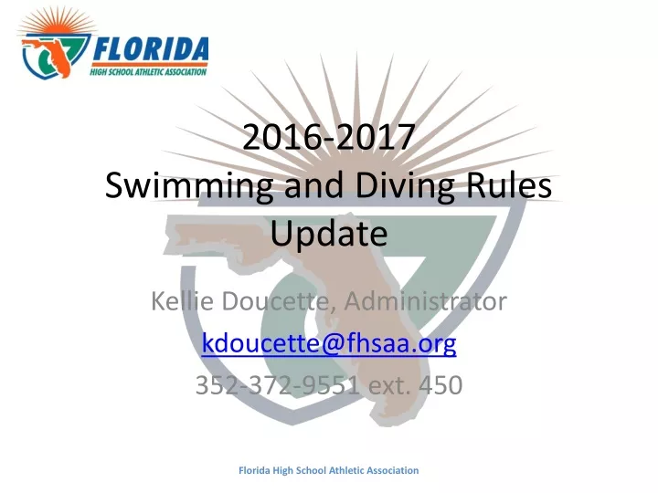 2016 2017 swimming and diving rules update
