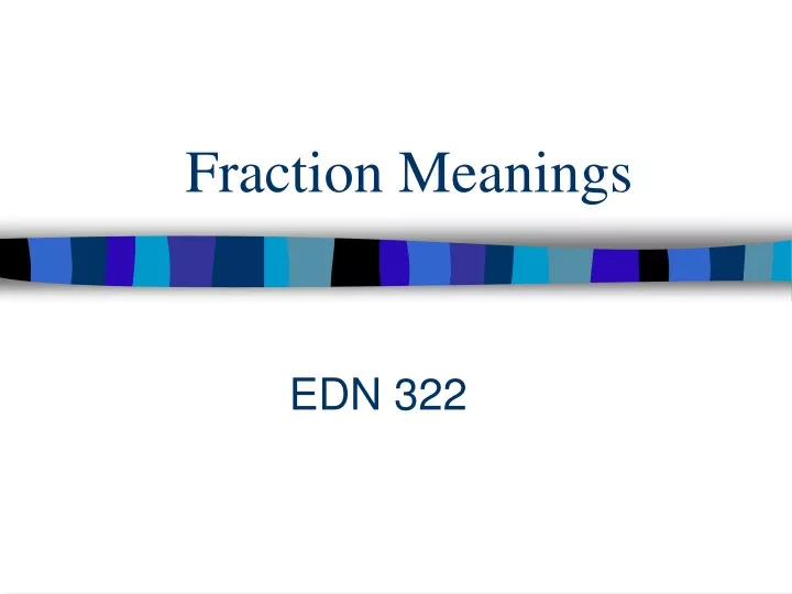 fraction meanings