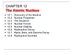 CHAPTER 12 The Atomic Nucleus - slide 1