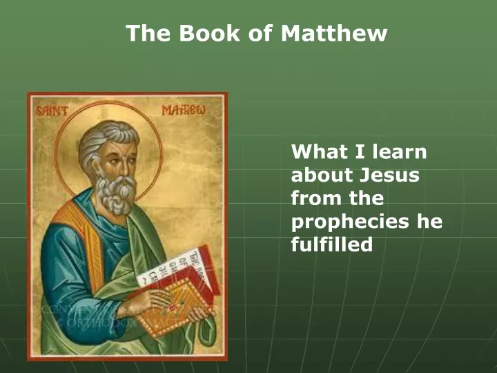 the book of matthew
