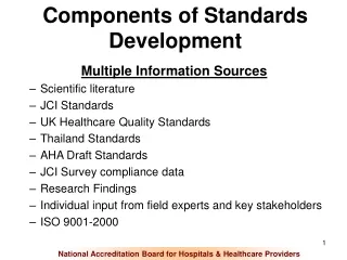 Components of Standards Development
