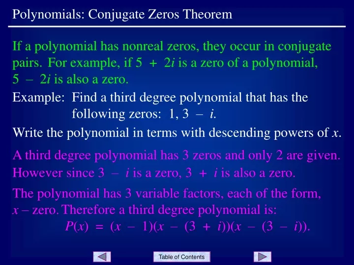 example find a third degree polynomial that
