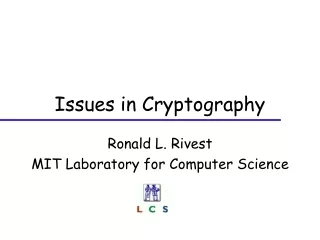 Issues in Cryptography