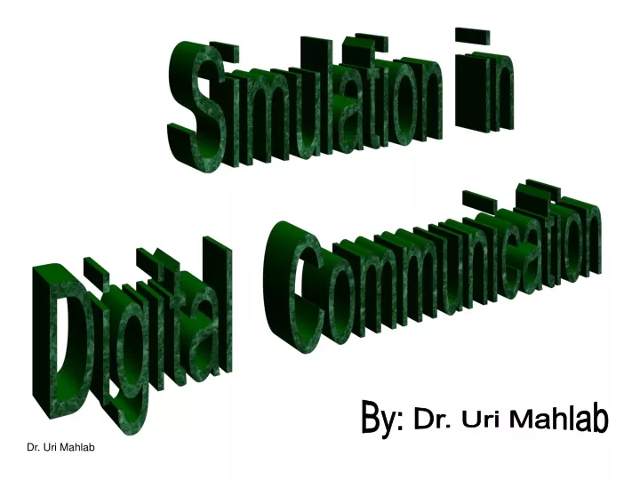 simulation in digital communication