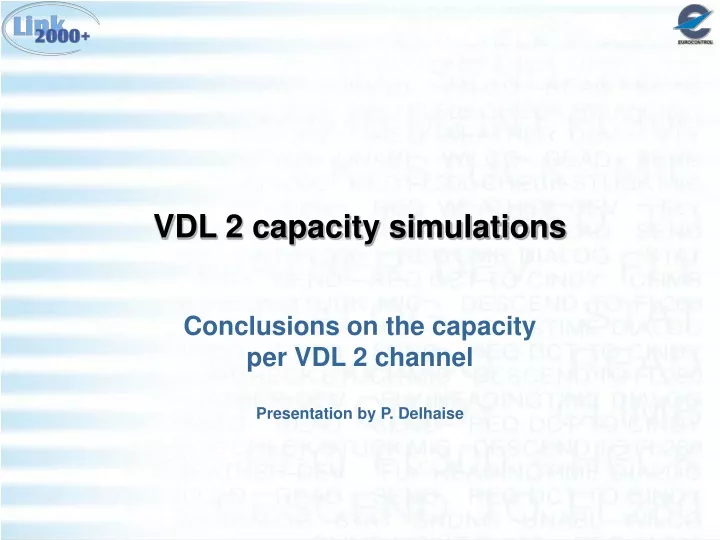 vdl 2 capacity simulations