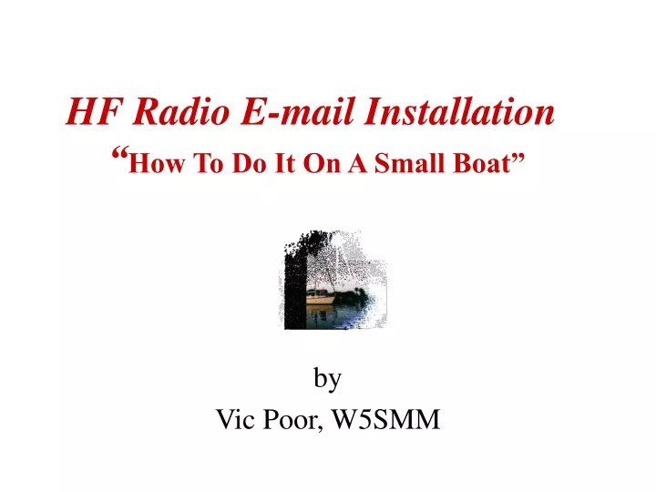 hf radio e mail installation how to do it on a small boat
