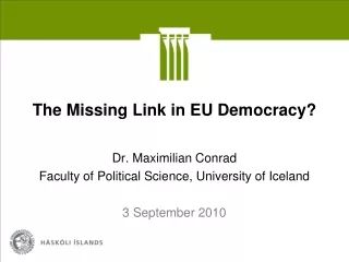 The Missing Link in EU Democracy?
