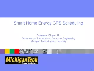 Smart Home Energy CPS Scheduling