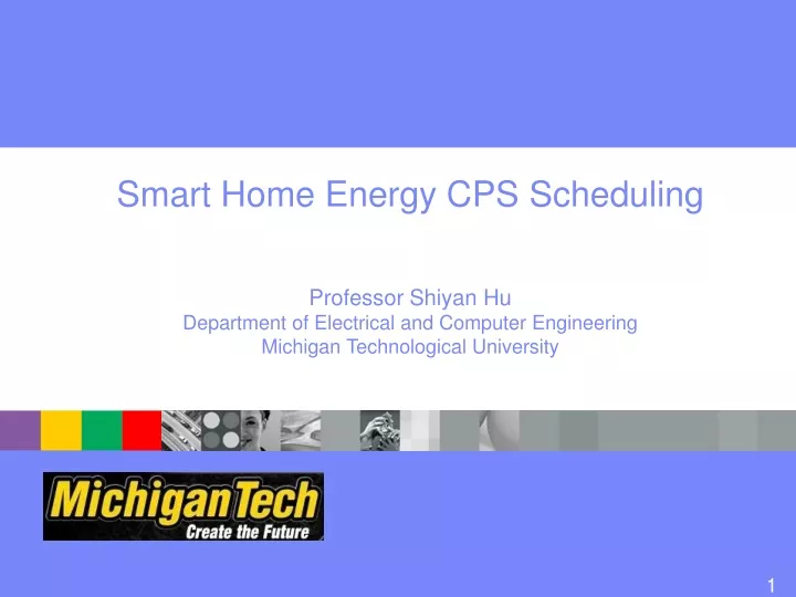 smart home energy cps scheduling