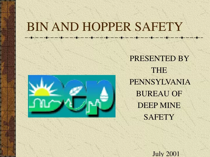 bin and hopper safety