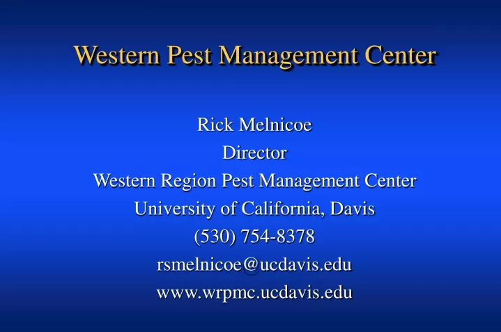 western pest management center